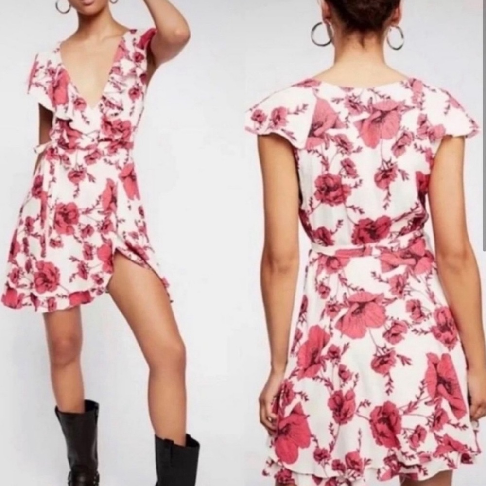 Free People French Quarter Wrap Dress Size Medium M